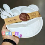 Baby Feeding Plate with Spoon & Fork